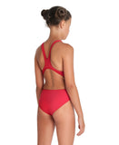 Arena Performance Girls' Solid Team Swim Tech Swimsuit - Red-White