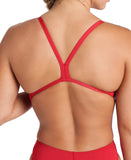 arena Performance Women's Solid Team Challenge Swimsuit Red-White