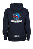 Aquahawks Unisex Hooded Panel Sweatshirt - Navy