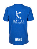 Kapiti Gymnastics Team Jr Panel T-Shirt - Royal