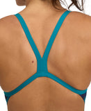 Arena Performance Women's Hero Camo Challenge Back Swimsuit - Green Lake/Green Lake Multi