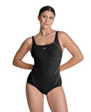Arena Shapewear Women's Jewel R Low C-Cup Swimsuit - Black-White