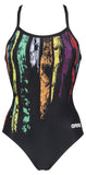 Women's Team Painted Stripes Light Drop Back One Piece