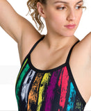 Women's Team Painted Stripes Light Drop Back One Piece