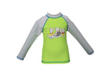 Friends Kids UV L/S Tee - Soft Green-White