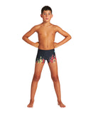 Boys Fire Jr Short - Black-Red Multi