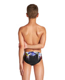 Boys Colour Bleeding Jr Brief - Black-Multi