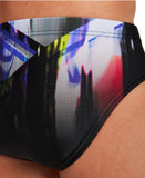Boys Colour Bleeding Jr Brief - Black-Multi