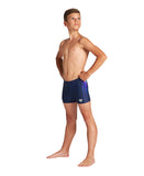 Boys Colour Bleeding Jr Short - Navy-Multi