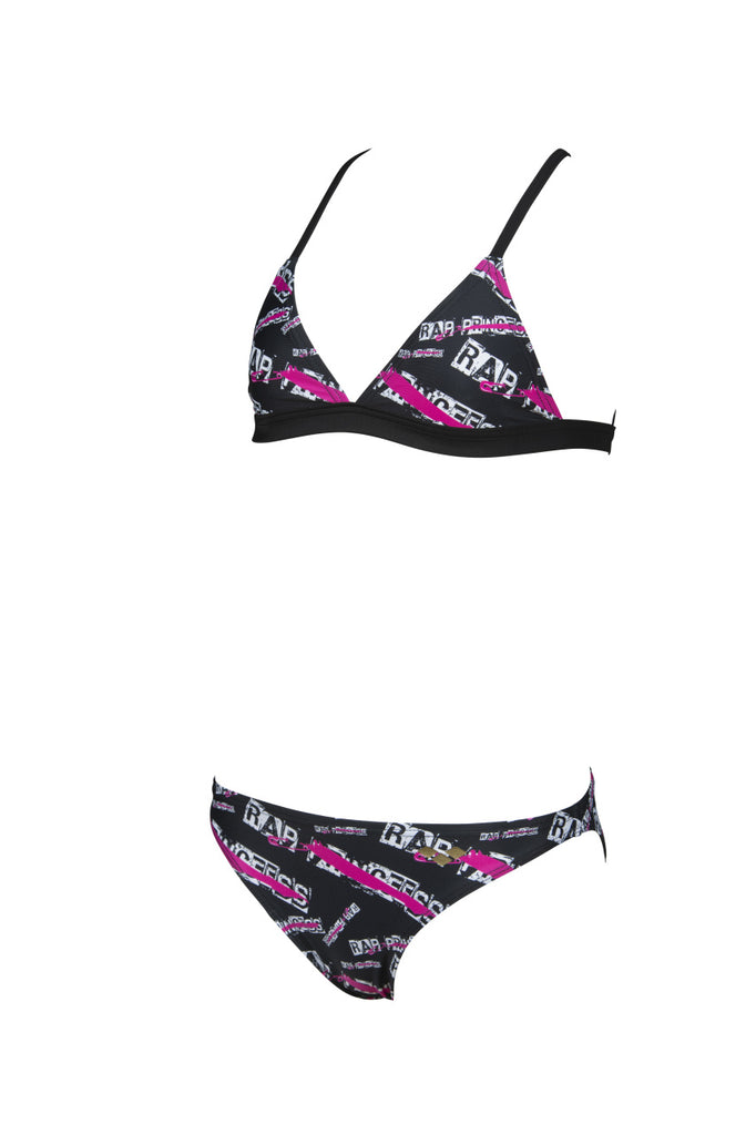 Bikini Arena Meryl Jr A Triangolo Per Bambine - Costume Con Protezione UV UPF 50+ E Tessuto Resistente Al Cloro - Foto 12