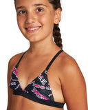 Girls Meryl Jr Triangle Two Piece - Black Multi-Black