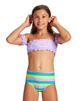Girls Sweetie Jr Crop Top Two Pieces - Lilac-Lilac Multi