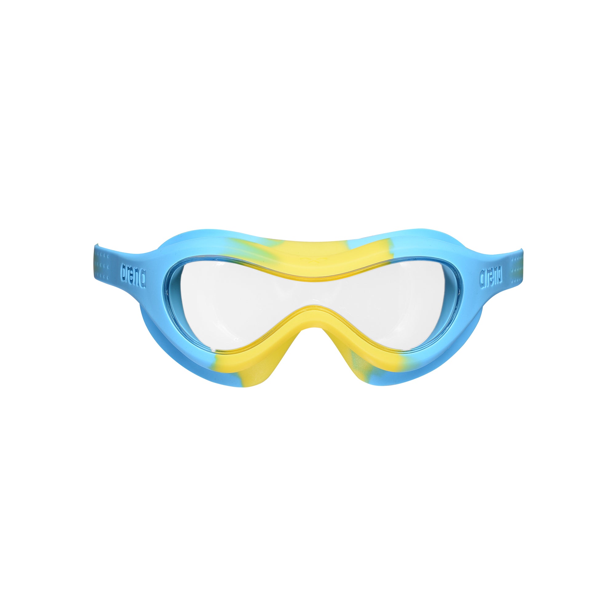 Arena Spider Kids Mask Clear-Yellow