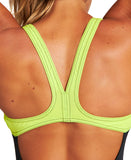 Arena Women's ARE Streak Swimsuit - Black-Soft Green