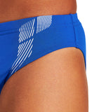 Boys Streak Jr Brief - Neon Blue-White