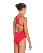 Arena Performance Girls' Solid Team Swim Pro Swimsuit - Red-White