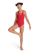 Arena Performance Girls' Solid Team Swim Pro Swimsuit - Red-White