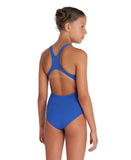 Arena Performance Girls' Solid Team Swim Pro Swimsuit - Royal-White