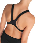 Arena Performance Girls' Solid Team Swim Tech Swimsuit - Black-White