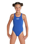 Arena Performance Girls' Solid Team Swim Tech Swimsuit - Royal-White