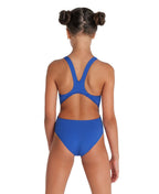 Arena Performance Girls' Solid Team Swim Tech Swimsuit - Royal-White