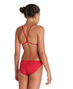 Arena Performance Girls' Solid Team Challenge Swimsuit - Red - White