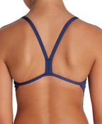 Arena Performance Girls' Solid Team Challenge Swimsuit - Navy - White