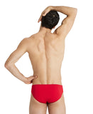 Arena Performance Men's Solid Team Swim Briefs - Red-White