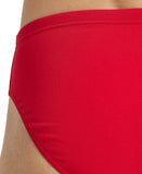 Arena Performance Men's Solid Team Swim Briefs - Red-White