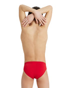 Arena Performance Boys' Solid Team Swim Briefs - Red-White