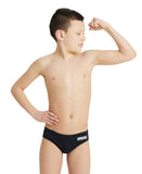 Arena Performance Boys' Solid Team Swim Briefs - Black-White