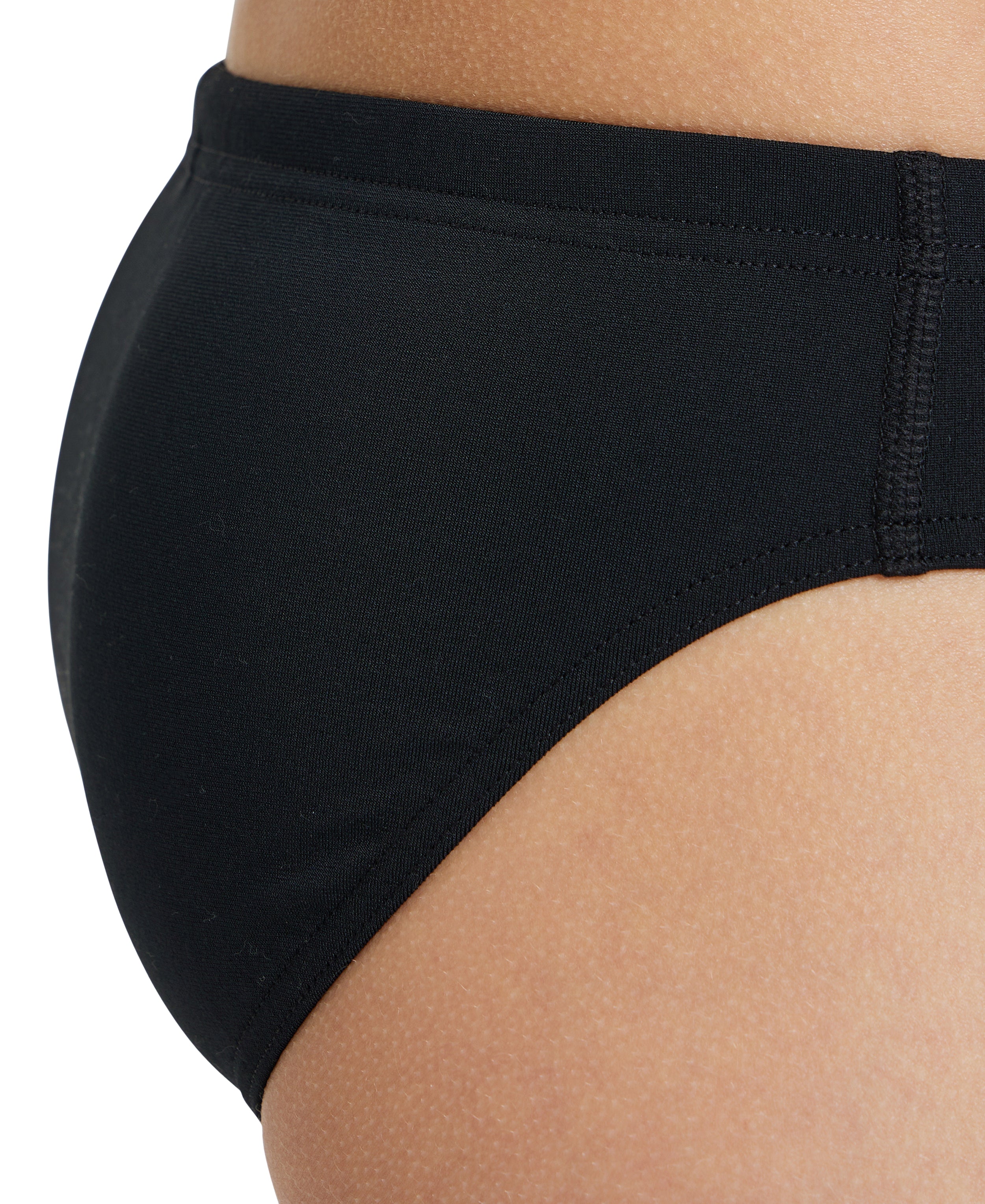 Arena Performance Boys' Solid Team Swim Briefs - Black-White