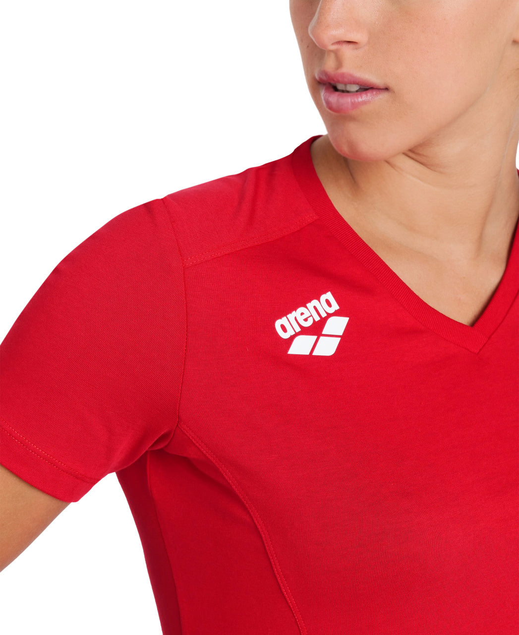Arena Team Women's Panel T-Shirt - Red