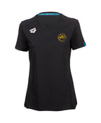 Ngā Tai Tūātea A Taraika Women's Panel T-Shirt - Black