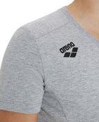 Arena Team Women's Panel T-Shirt - Medium Grey Heather
