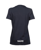Aquahawks Women's Panel T-Shirt - Navy