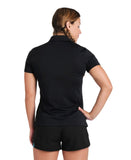 Arena Team Women's Solid Polo Shirt -Black