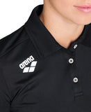 Arena Team Women's Solid Polo Shirt -Black
