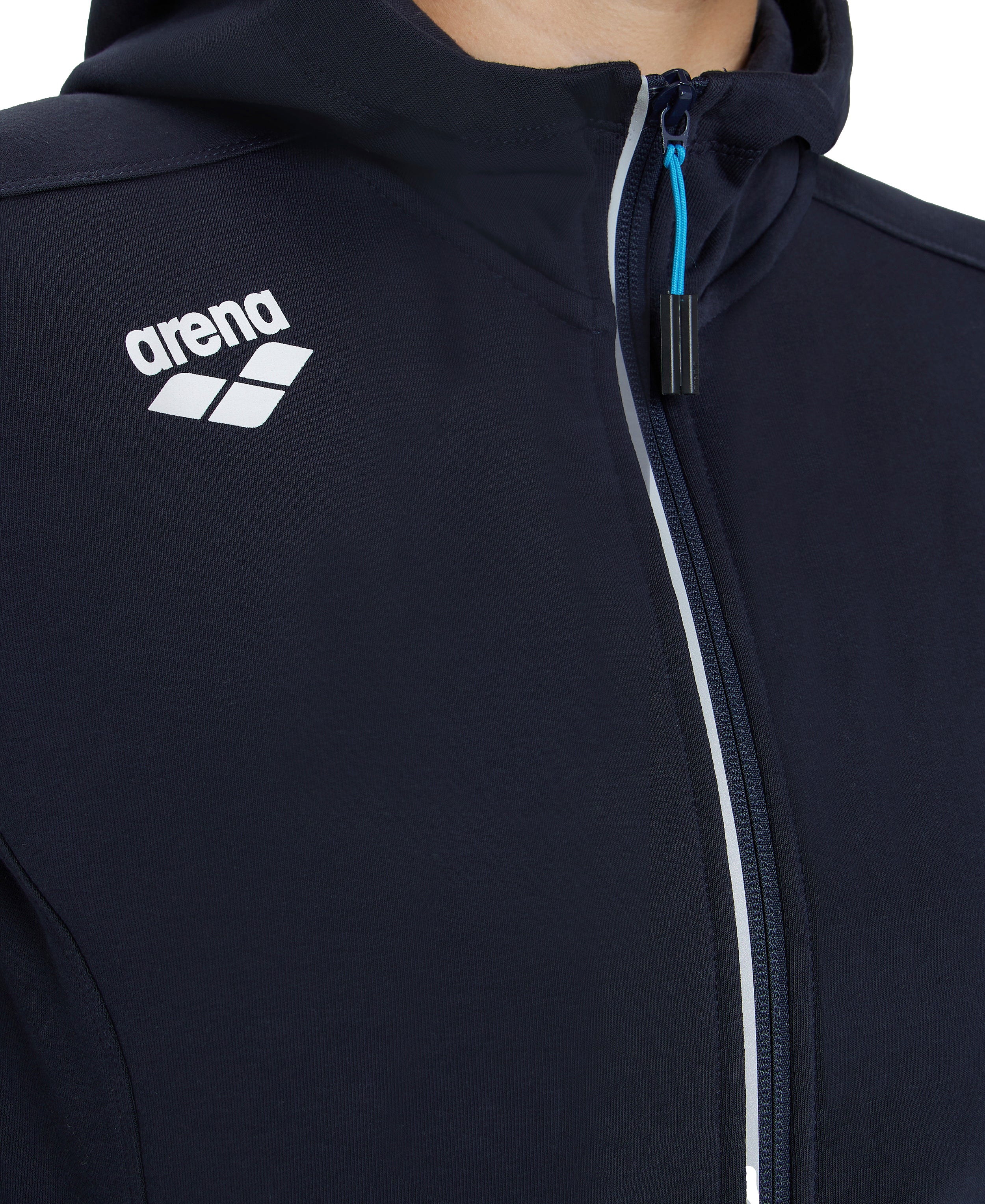 Arena Team Women's Hooded Panel Jacket - Navy