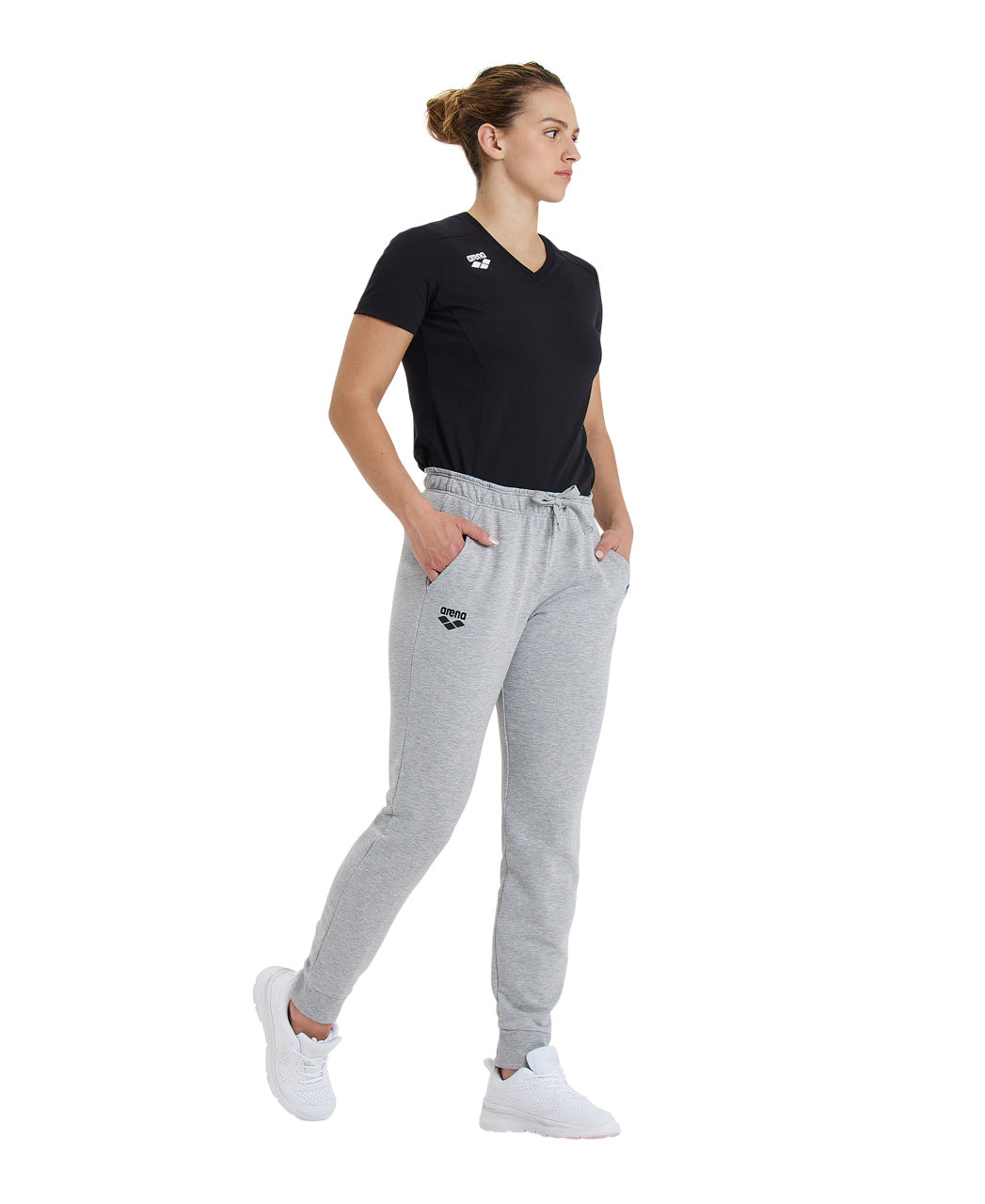Arena Team Women's Solid Pants - Medium Grey Heather
