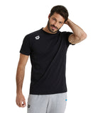 Arena Team Unisex Panel T-Shirt - Black