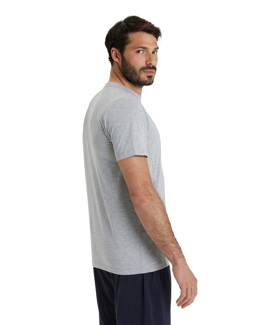 Arena Team Unisex Panel T-Shirt- Medium Grey Heather