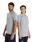 Arena Team Unisex Panel T-Shirt- Medium Grey Heather
