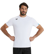 Arena Team Unisex Solid T-Shirt - White
