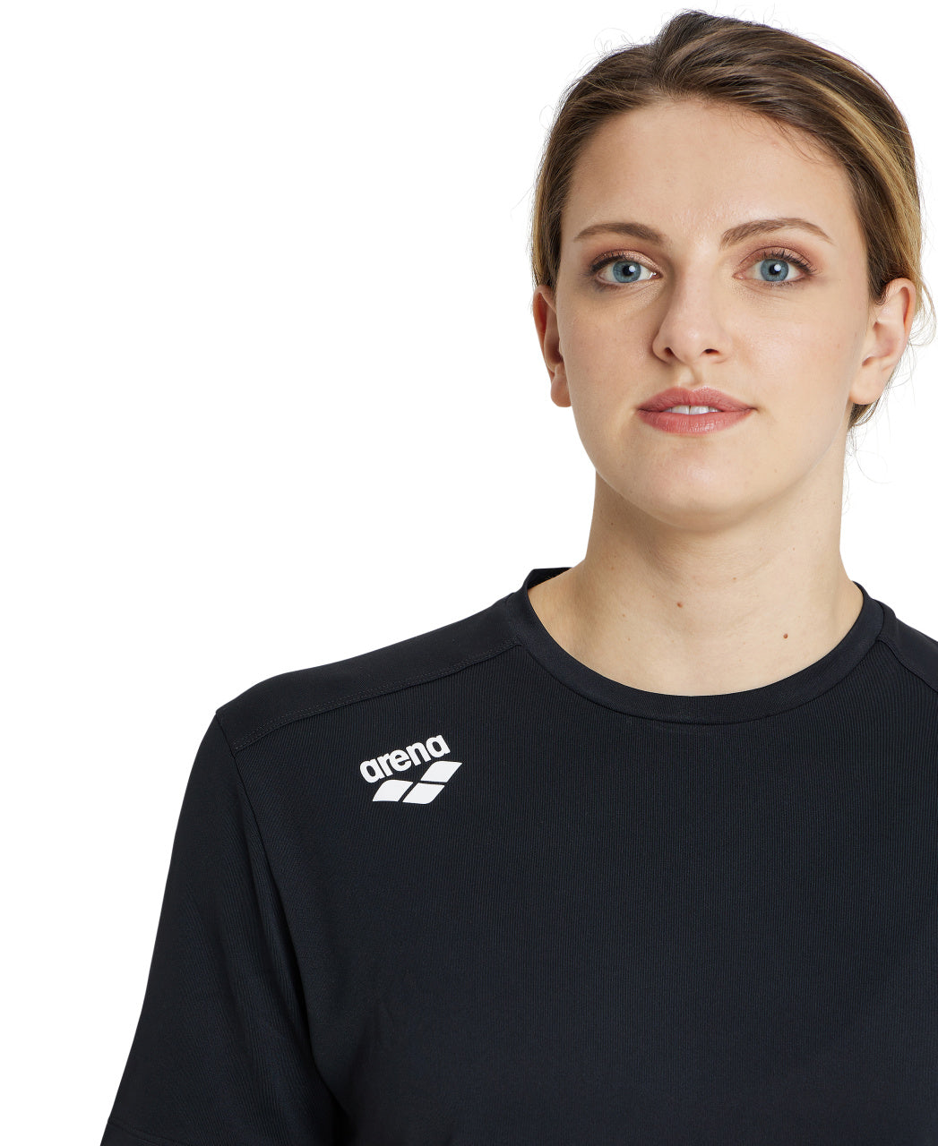 Arena Team Unisex Solid T-Shirt - Black