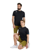Arena Team Unisex Solid T-Shirt - Black