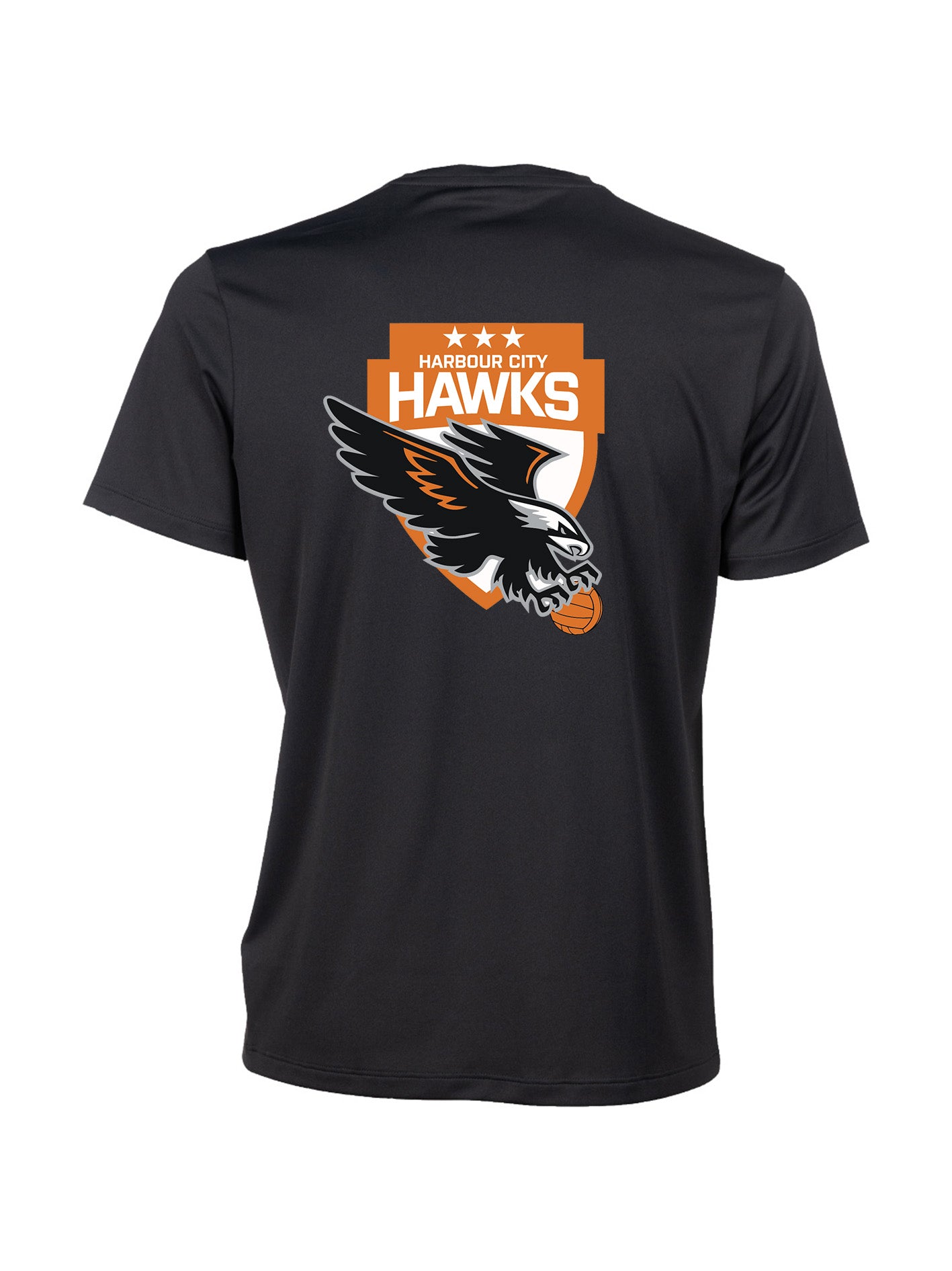 Harbour City Hawks Unisex Team T-Shirt Solid - Black