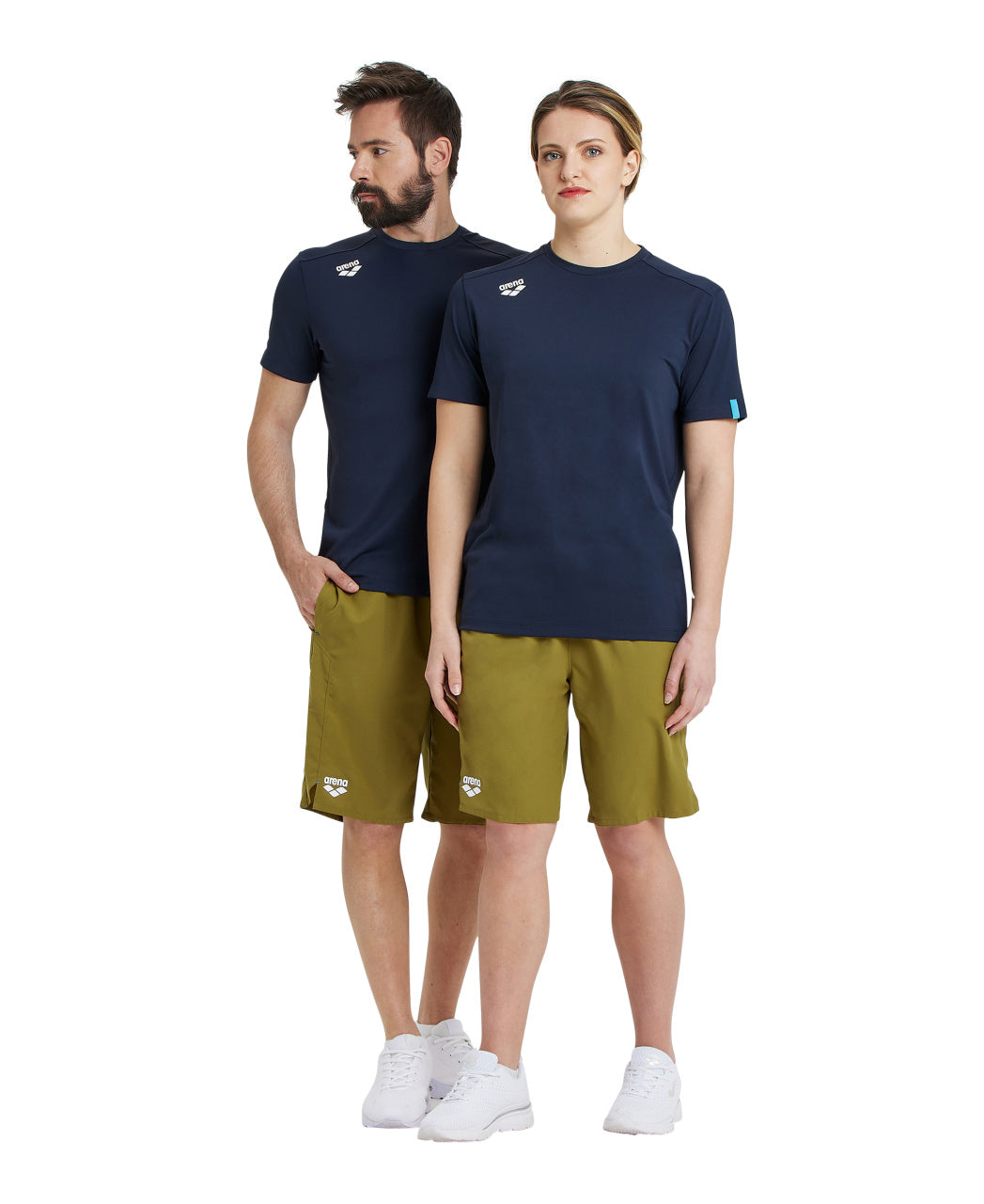 Arena Team Unisex Solid T-Shirt - Navy