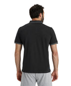 Arena Team Unisex Solid Cotton Polo Shirt - Black
