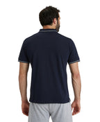 Arena Team Unisex Solid Cotton Polo Shirt - Navy